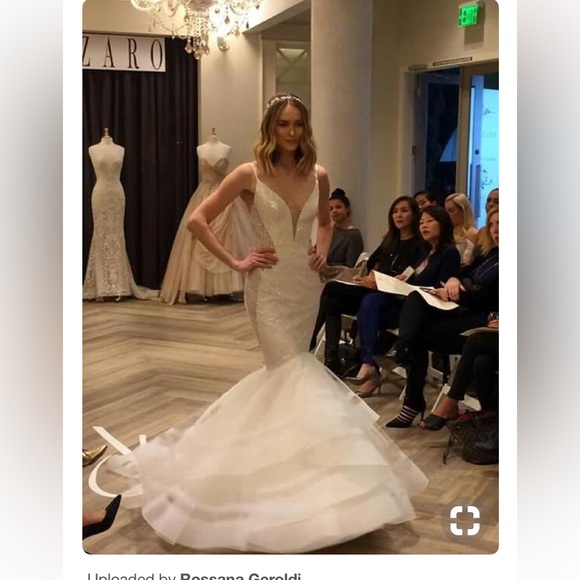 LAZARO #3704 WEDDING DRESS - Picture 3 of 7